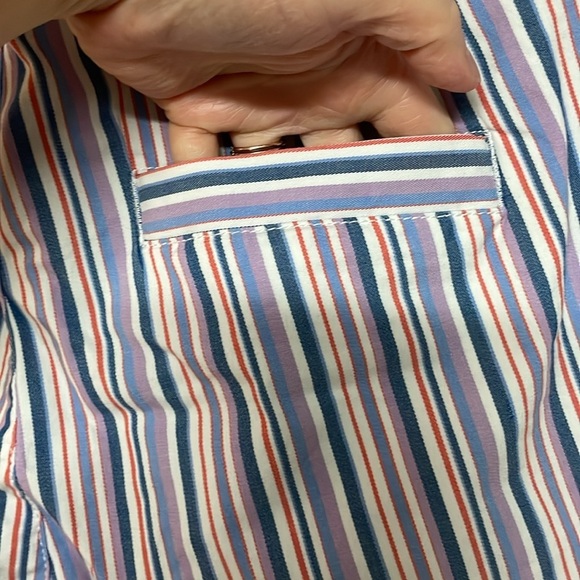 GAP size 14 multiple color stripes high waisted 4.5” shorts - Picture 5 of 8